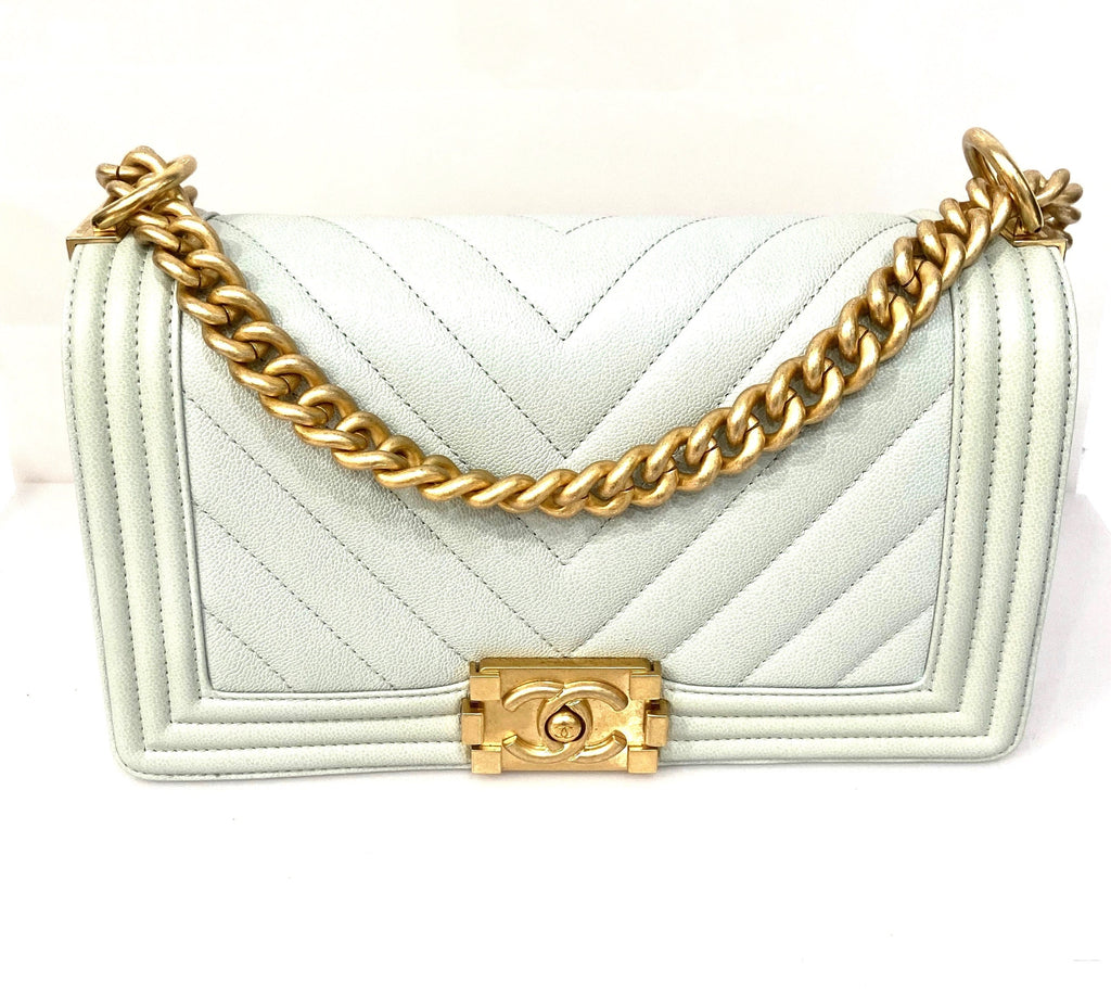 CHANEL QUILTED LAMBSKIN BOY FLAP BAG OLD MEDIUM