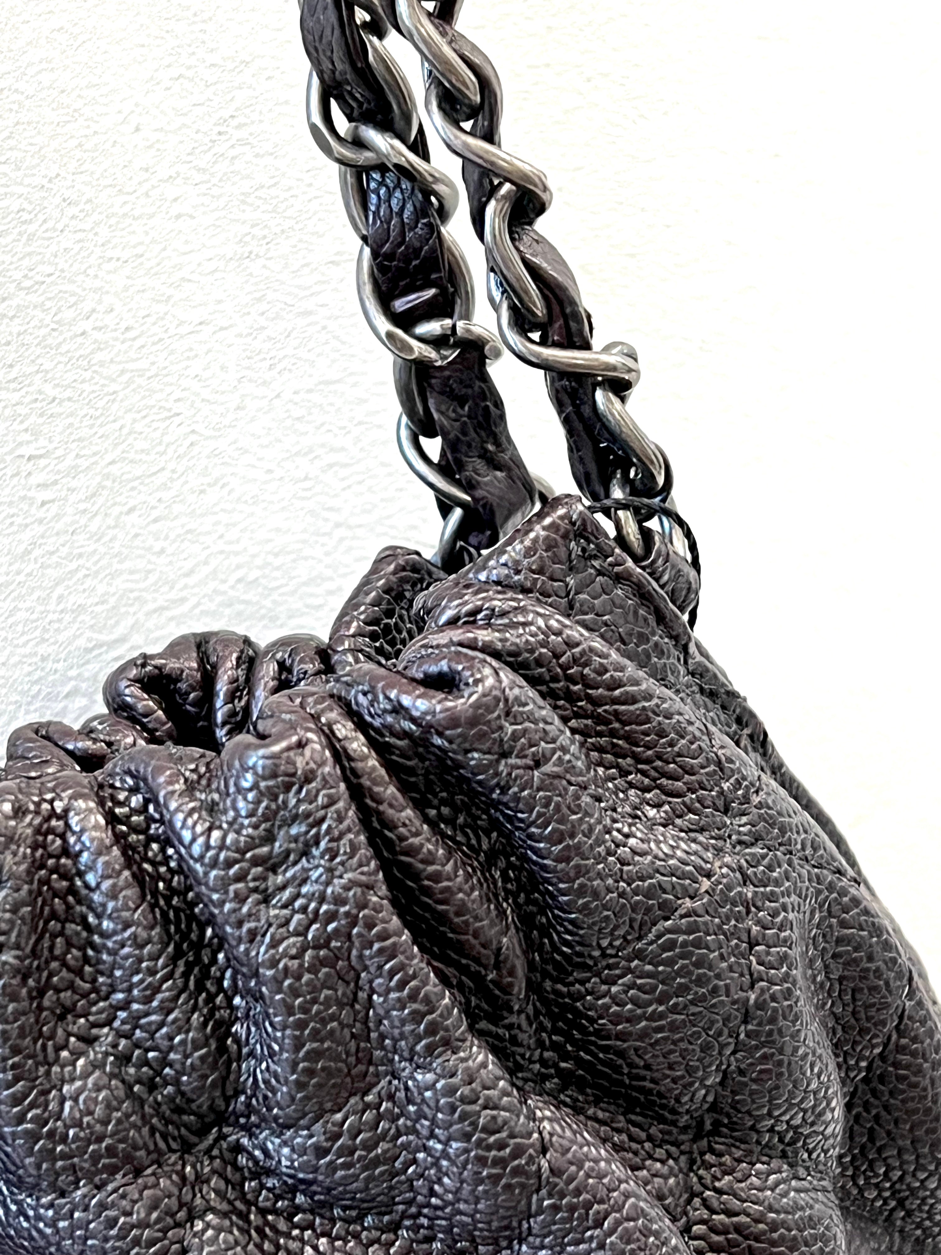 CHANEL CC CAVIAR QUILTED ELASTIC SHOULDER BAG