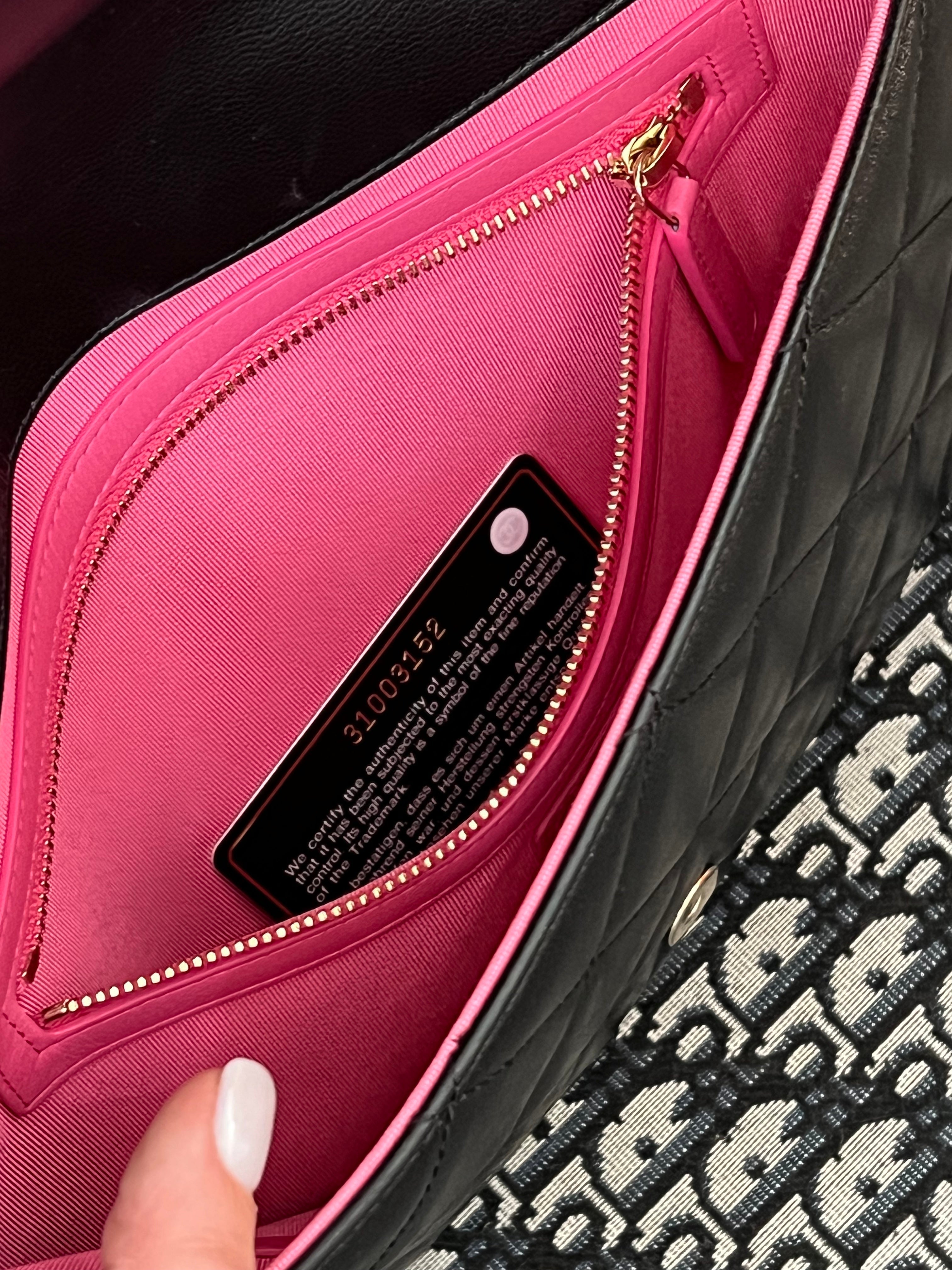CHANEL CC LAMBSKIN CLUTCH BAG