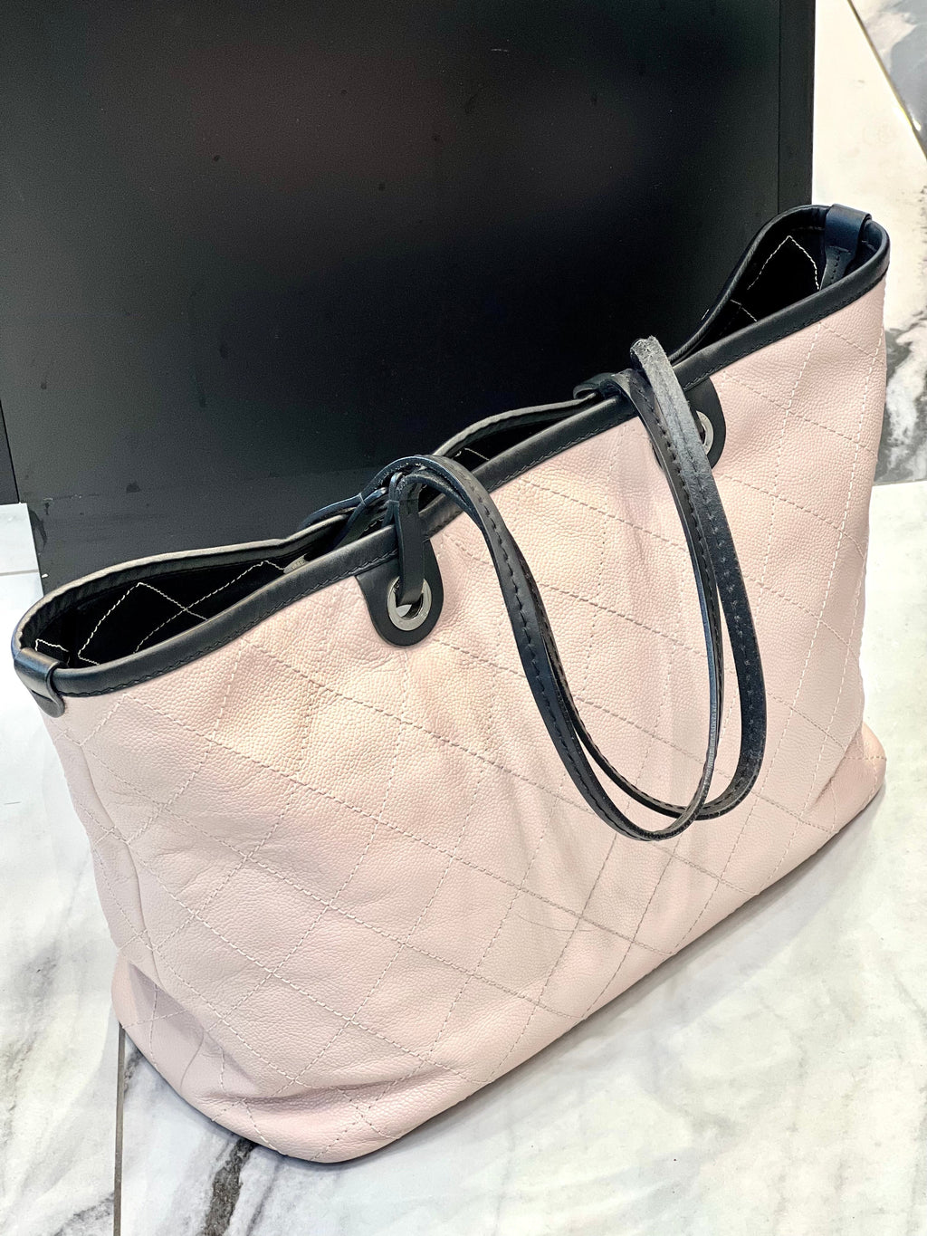 CHANEL FEVER CAVIAR QUILTED TOTE BAG