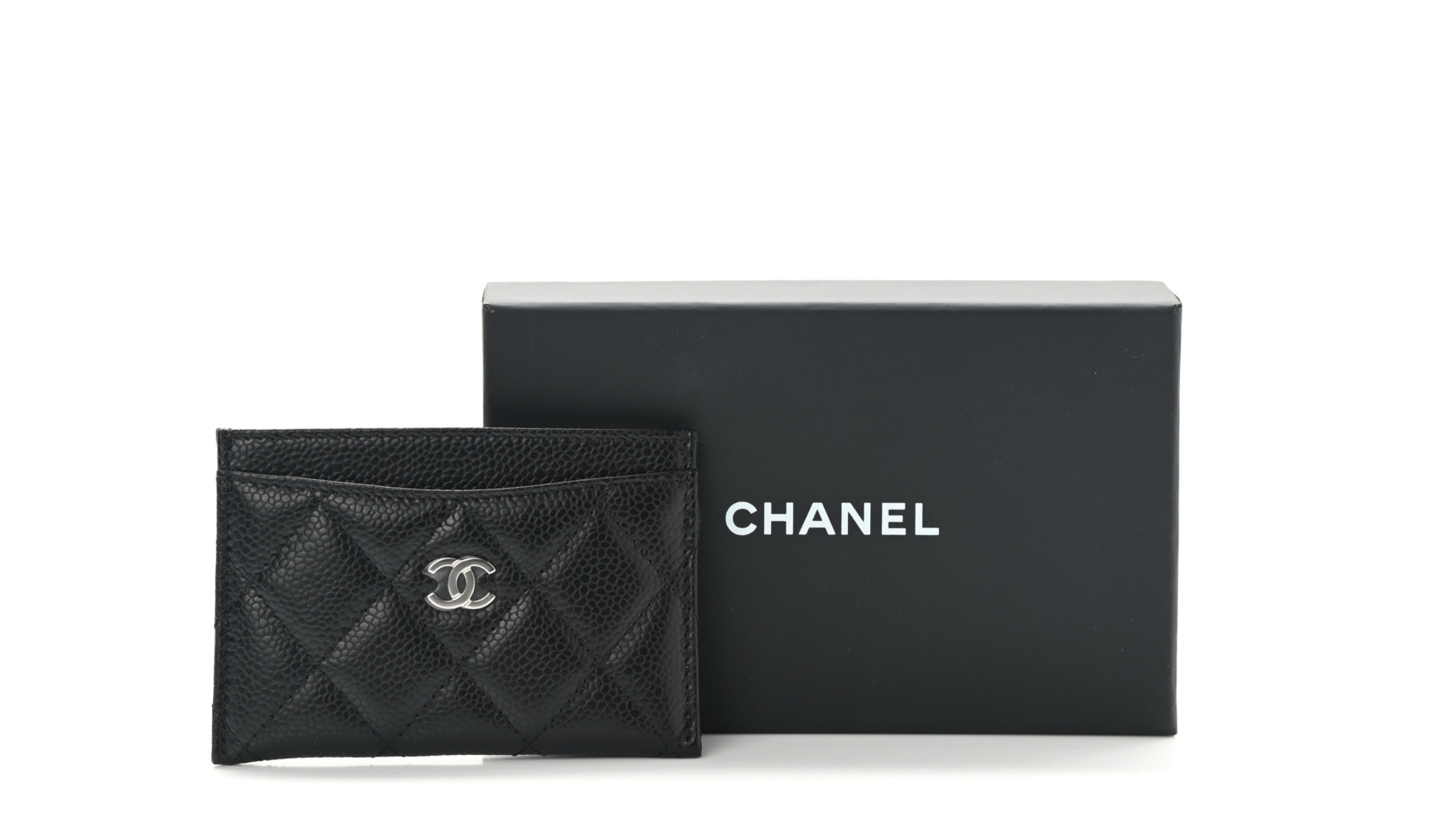 CHANEL CAVIAR QUILTED LAMBSKIN CARD CASE