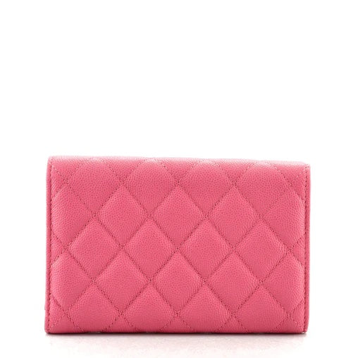 CHANEL CAVIAR QUILTED TRIFOLD CLASSIC FLAP WALLET