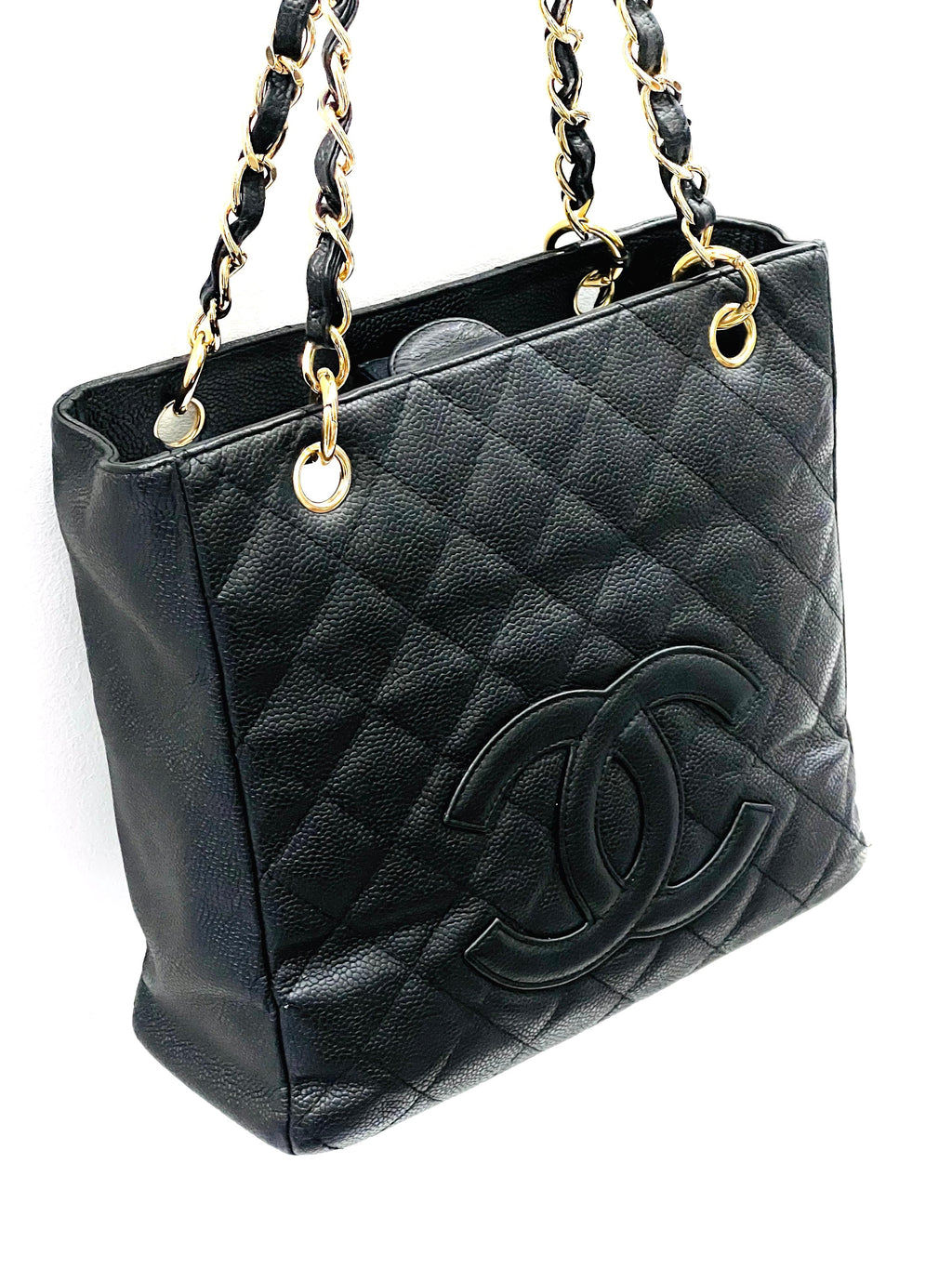 CHANEL CAVIAR QUILTED PETIT SHOPPING TOTE PST