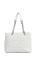 CHANEL CAVIAR QUILTED LAMBSKIN SHOPPER TOTE BAG