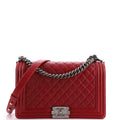 CHANEL CAVIAR QUILTED NEW MEDIUM BOY FLAP BAG