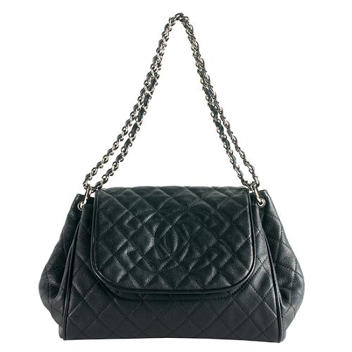CHANEL CAVIAR QUILTED TIMELESS ACCORDION FLAP BAG