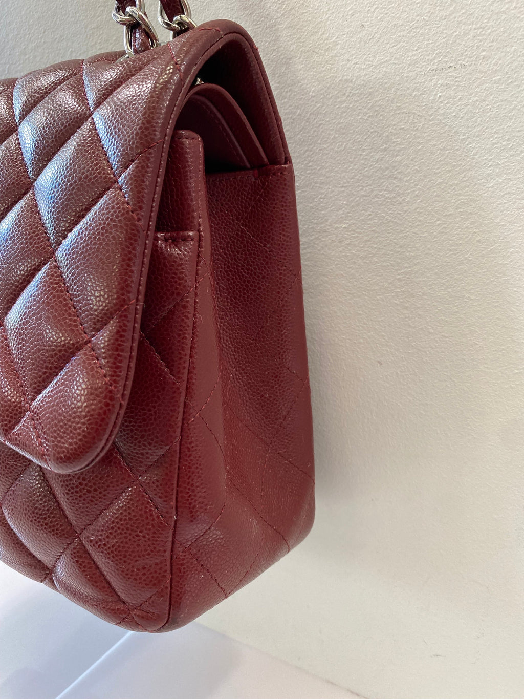 CHANEL CLASSIC CAVIAR QUILTED JUMBO DOUBLE FLAP BAG