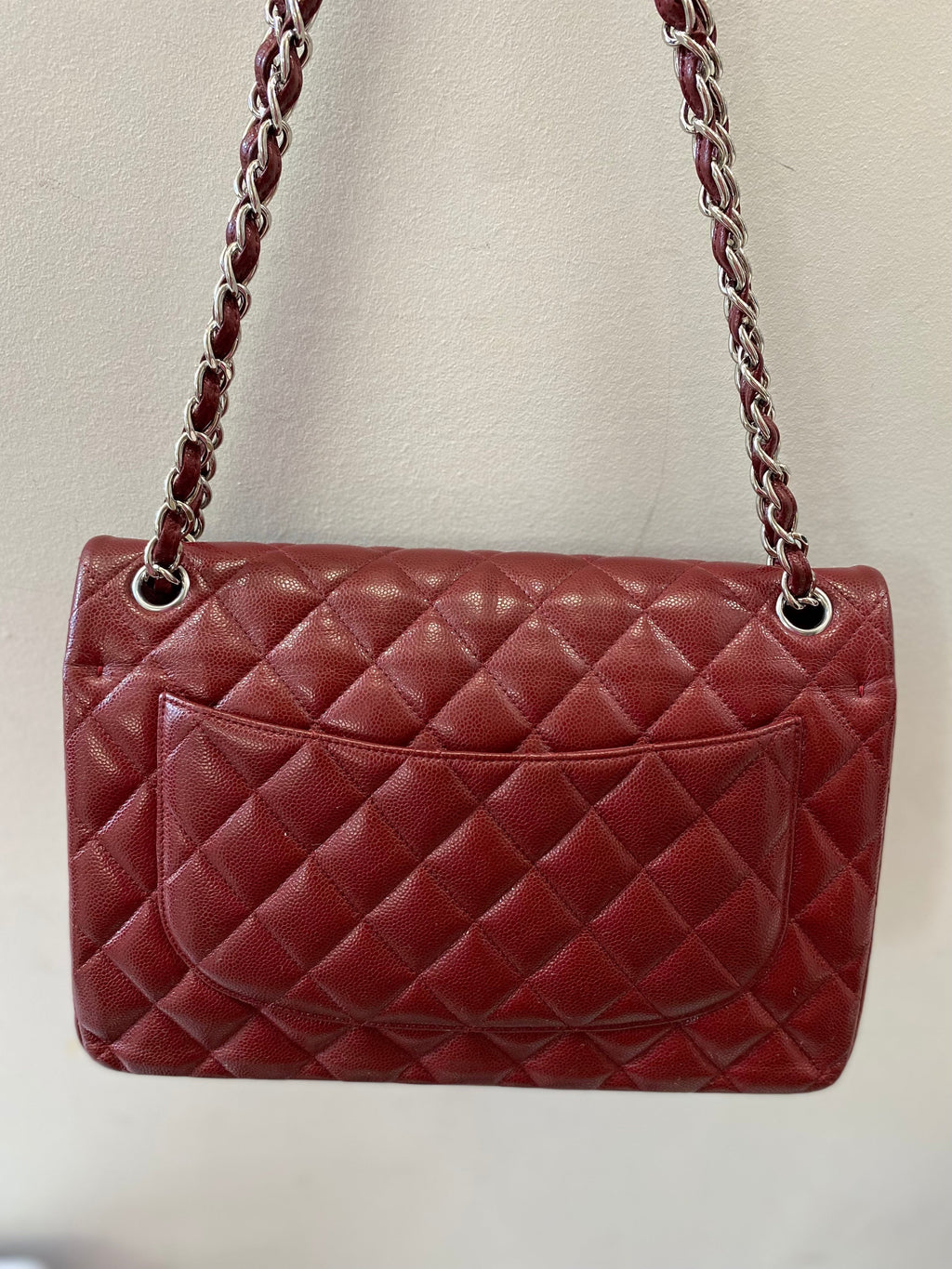 CHANEL CLASSIC CAVIAR QUILTED JUMBO DOUBLE FLAP BAG