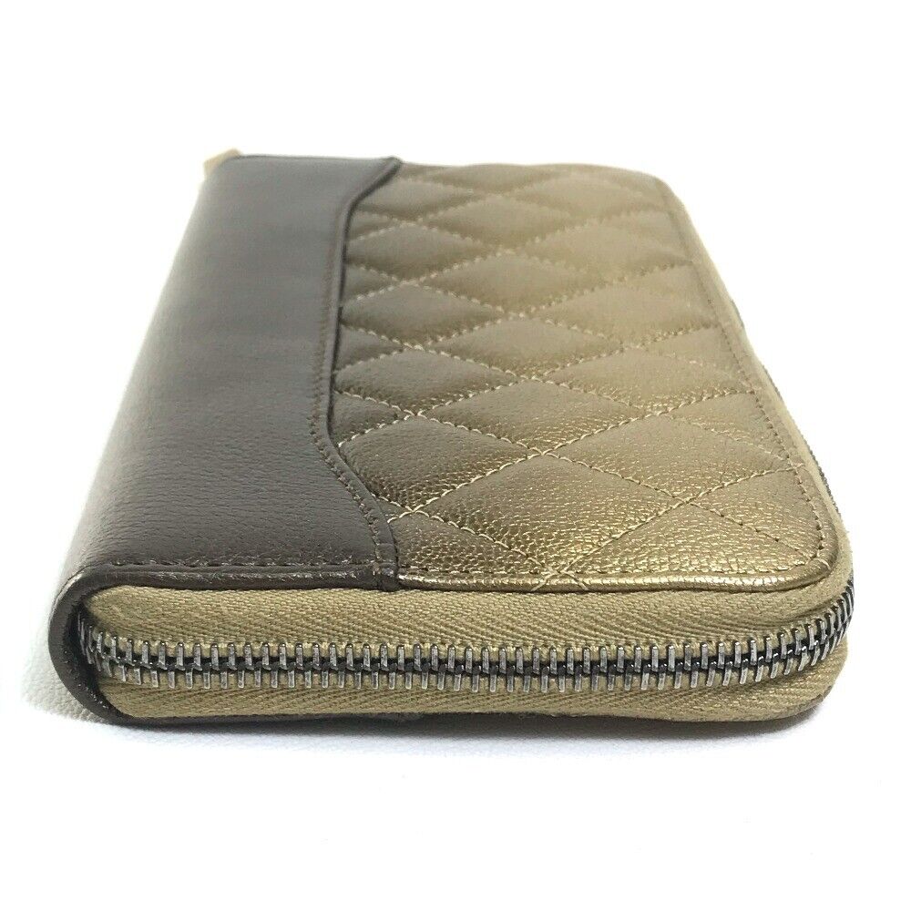 CHANEL GRADATION MATELASSE ZIP AROUND LONG WALLET