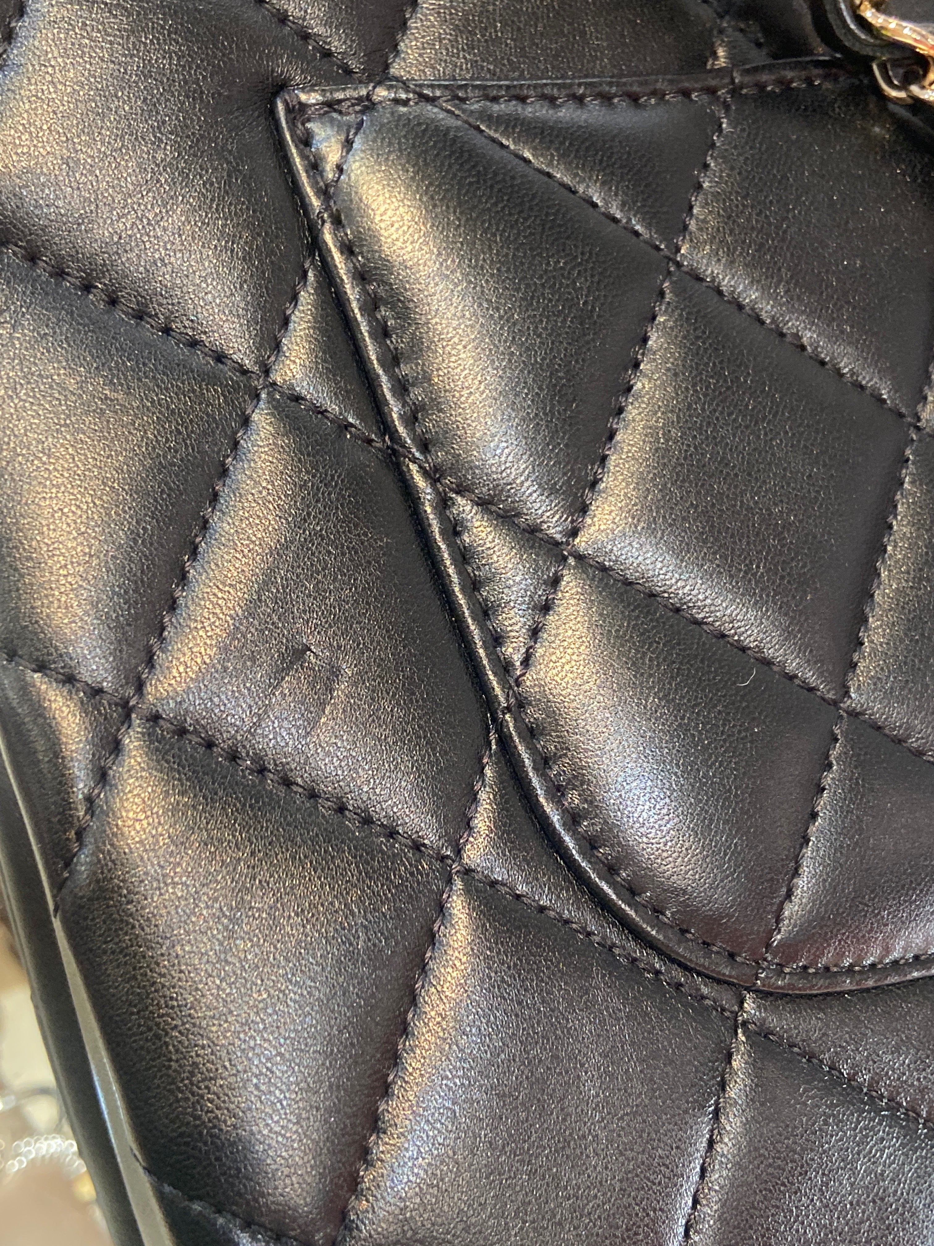 CHANEL QUILTED LAMBSKIN MEDIUM TRENDY CC HANDLE FLAP BAG