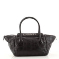 CHANEL LAX QUILTED LEATHER CHOCOLATE BAR HANDBAG