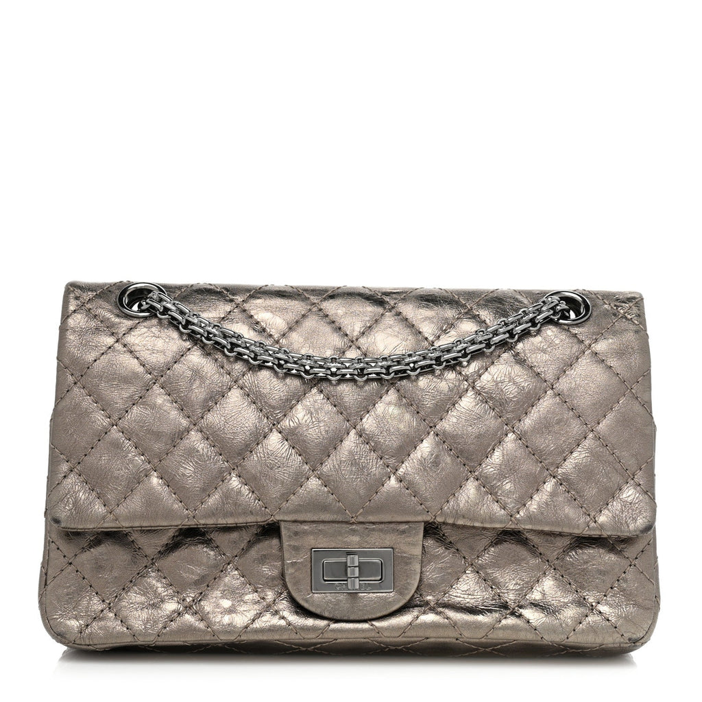 CHANEL METALLIC AGED QUILTED CALFSKIN 2.55 REISSUE FLAP BAG