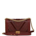 CHANEL CHEVRON QUILTED LAMBSKIN BOY BAG NEW MEDIUM