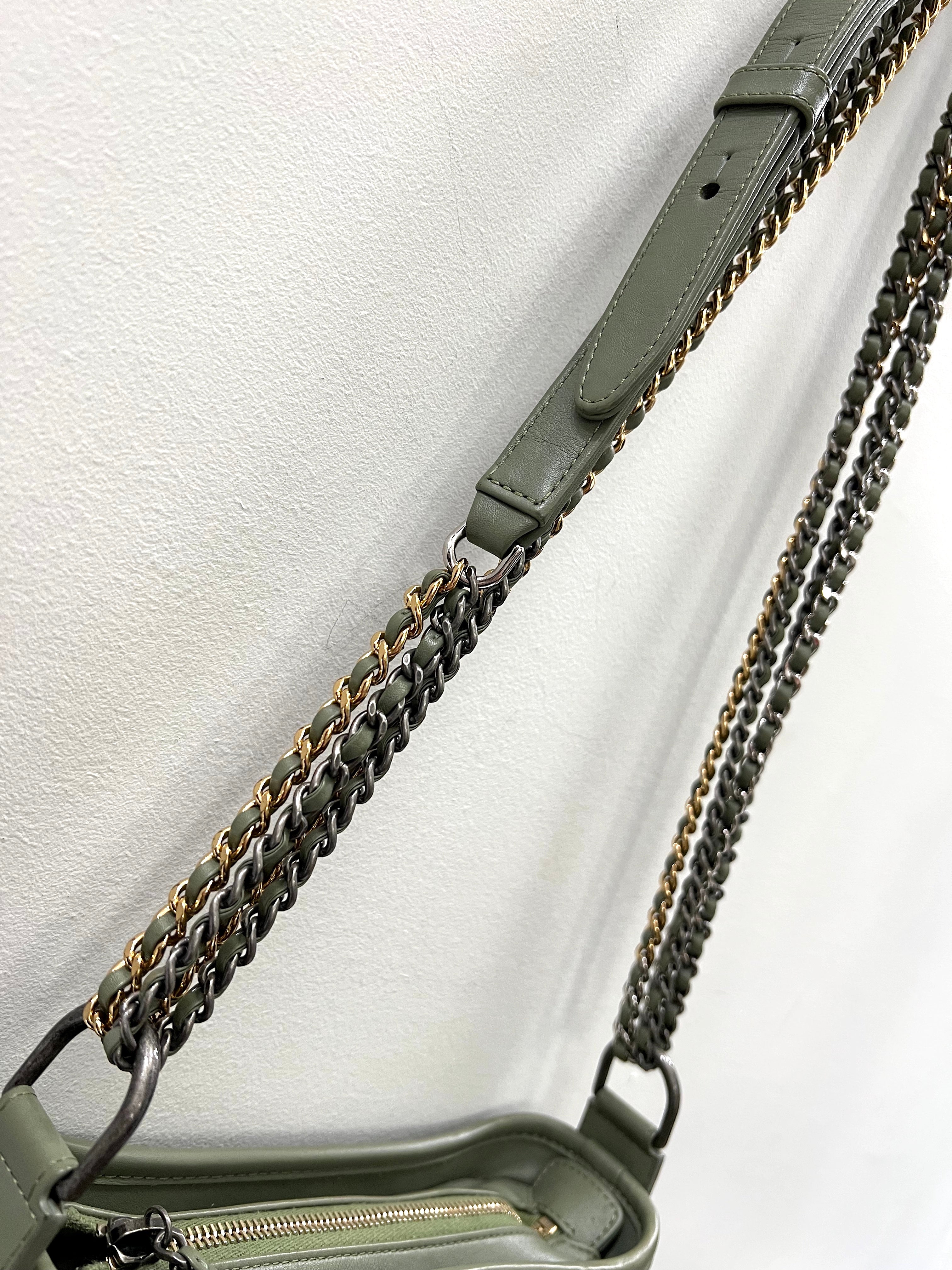 CHANEL CC PYTHON GABRIELLE HOBO BAG