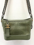 CHANEL CC PYTHON GABRIELLE HOBO BAG