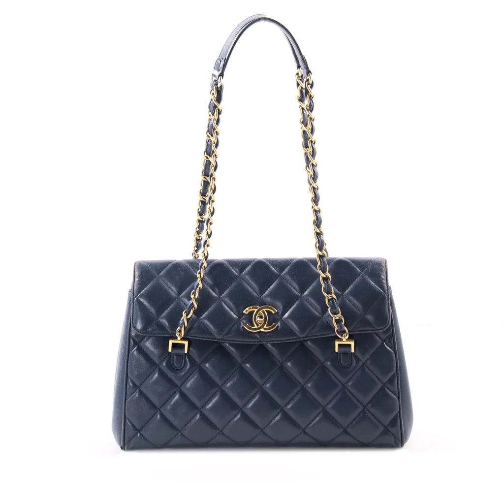CHANEL QUILTED LAMBSKIN MISIA CAMERA FLAP BAG