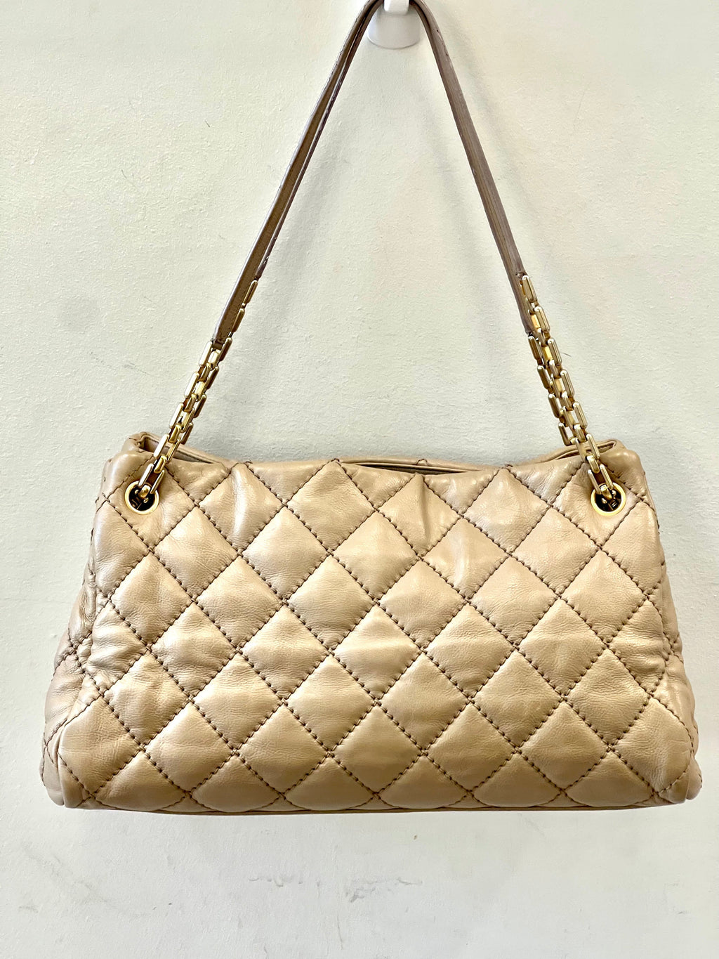 CHANEL CC WILD STITCH CALFSKIN LEATHER TOTE BAG