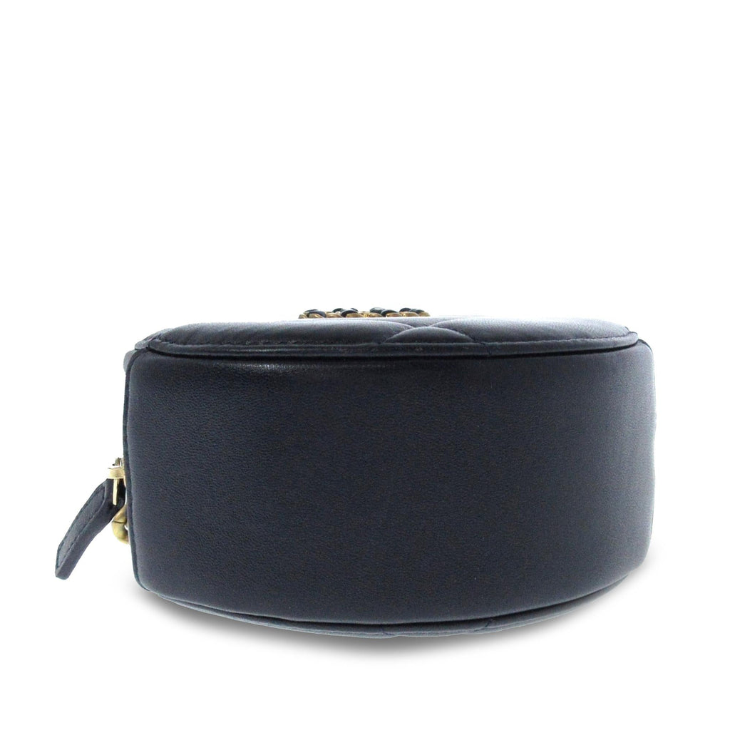 Chanel 19 Round Lambskin Clutch With Chain (SHG-6cbrO9)