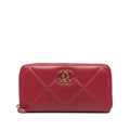 Chanel 19 Zip Around Wallet (SHG-tI3UK5)
