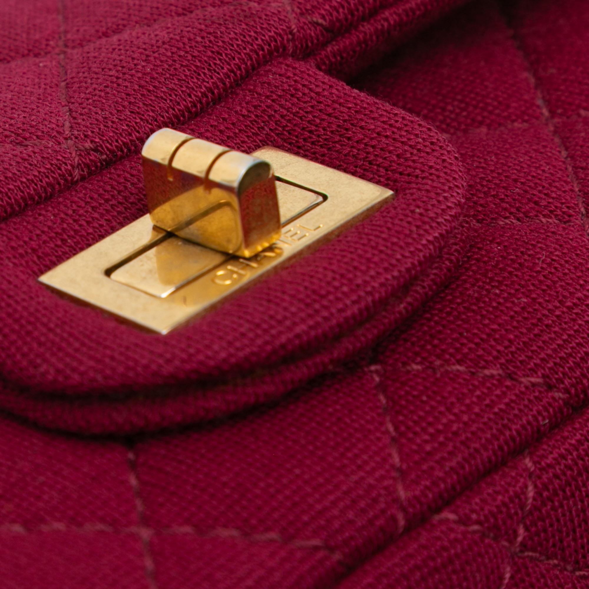 Chanel 2.55 Reissue Mini Quilted Jersey Double Flap