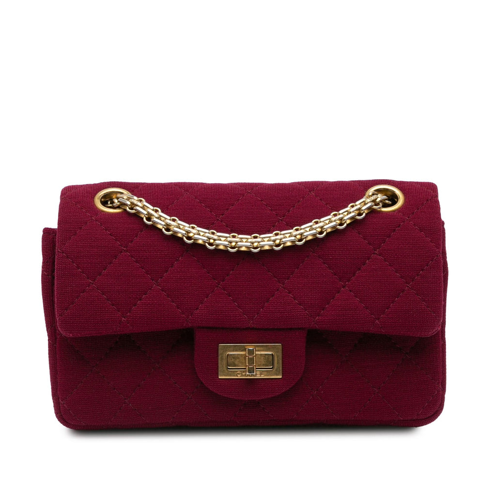 Chanel 2.55 Reissue Mini Quilted Jersey Double Flap