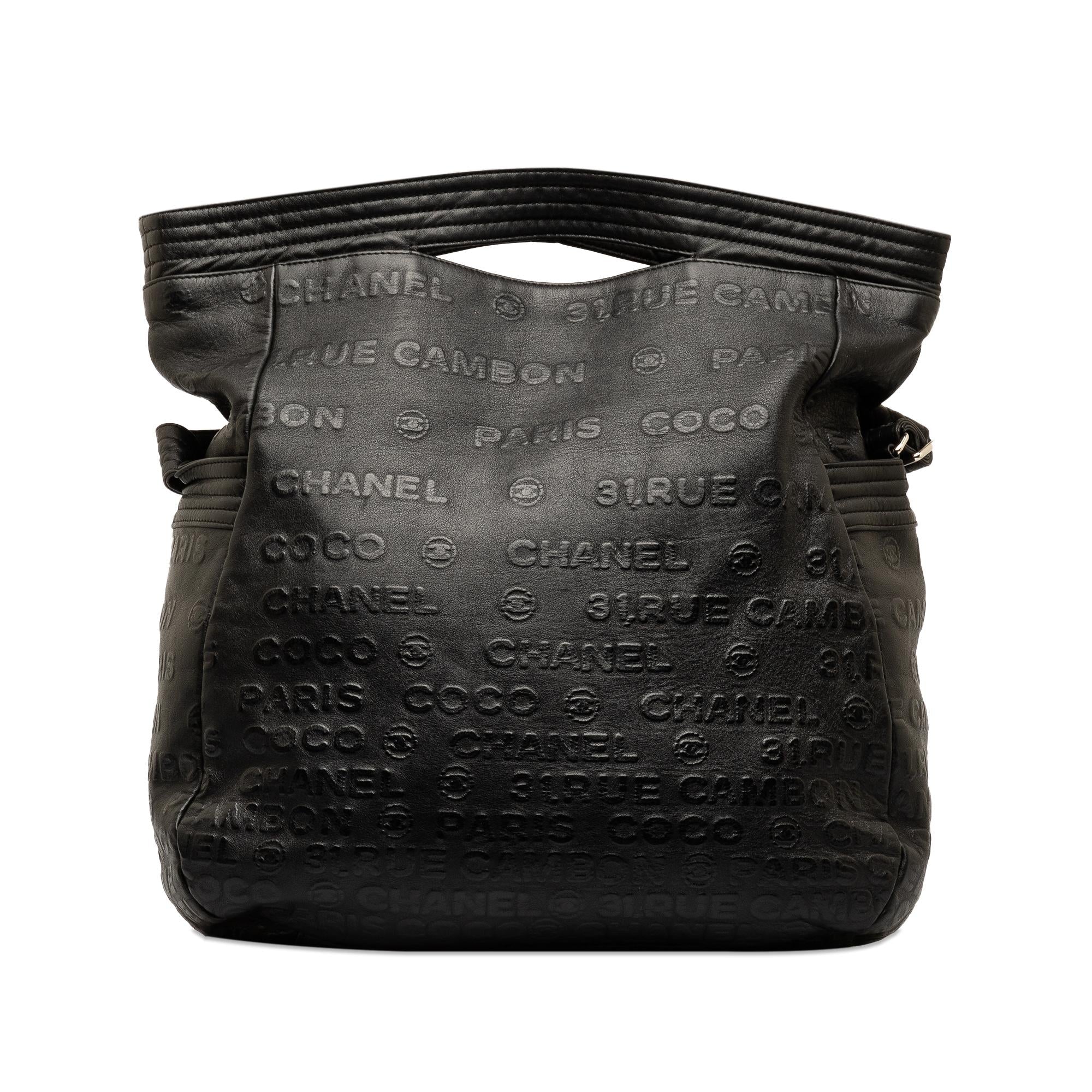 Chanel 31 Rue Cambon Embossed Leather Satchel (SHG-nBv17W)