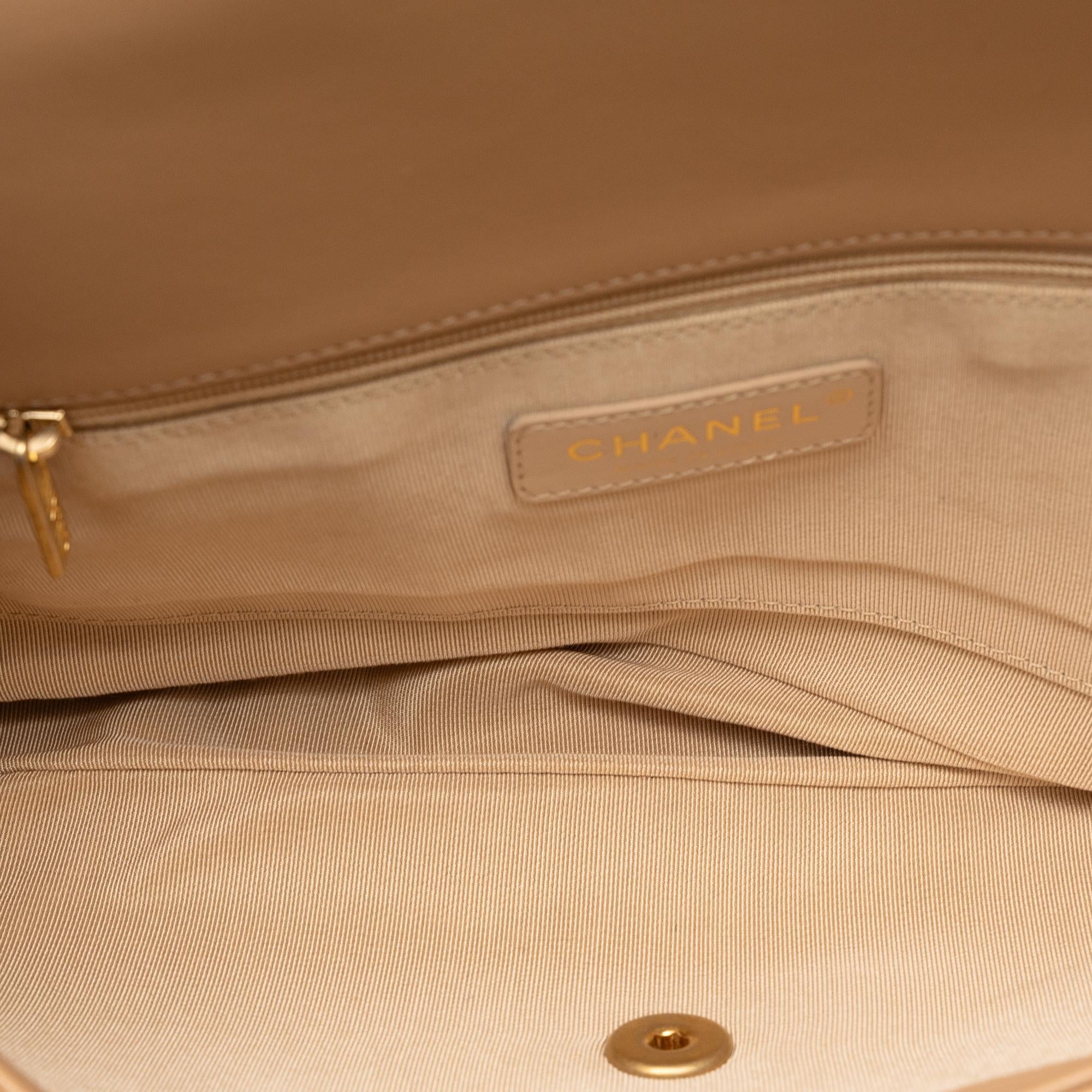 Chanel A Real Catch Lambskin Satchel (SHG-mZDJD0)
