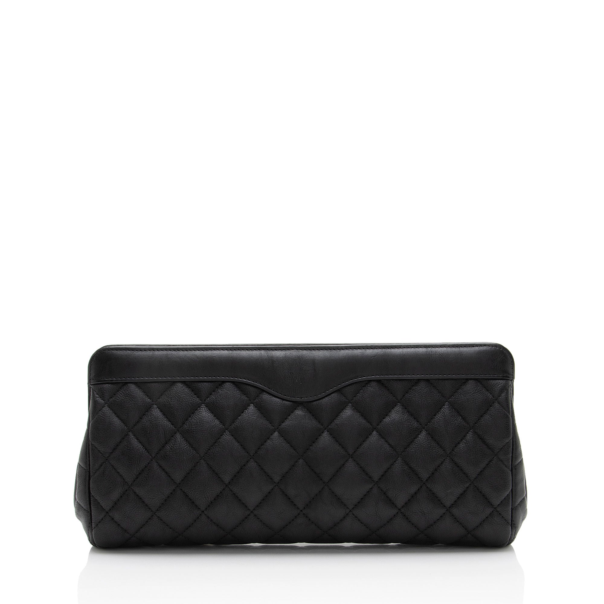 Chanel Aged Calfskin CC Frame Clutch