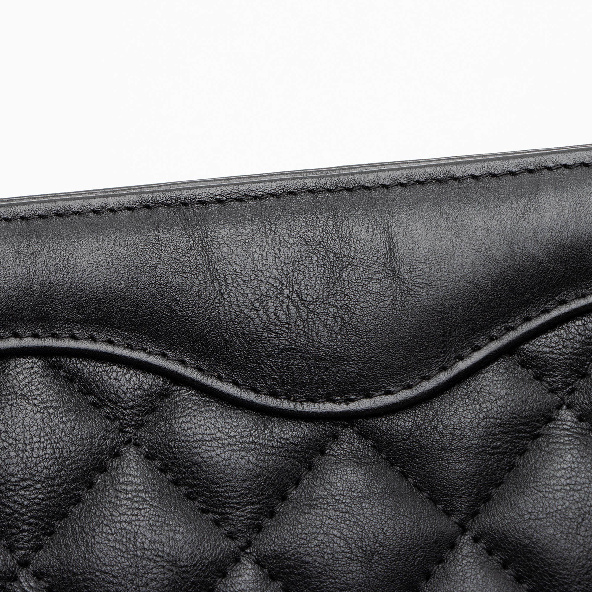 Chanel Aged Calfskin CC Frame Clutch