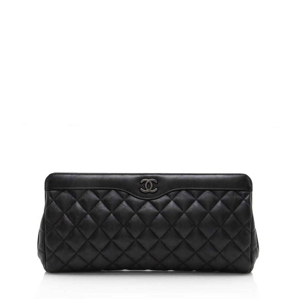 Chanel Aged Calfskin CC Frame Clutch