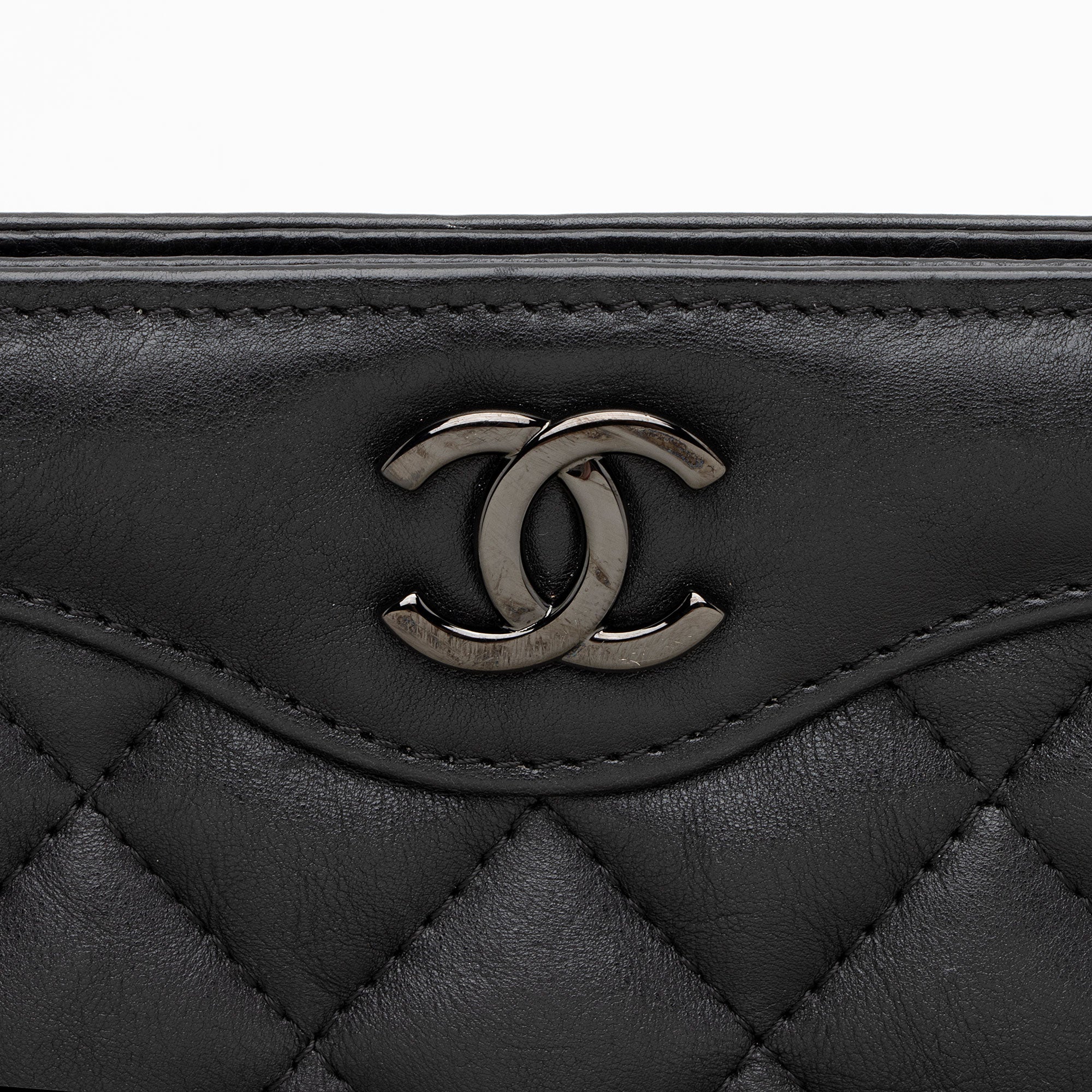 Chanel Aged Calfskin CC Frame Clutch