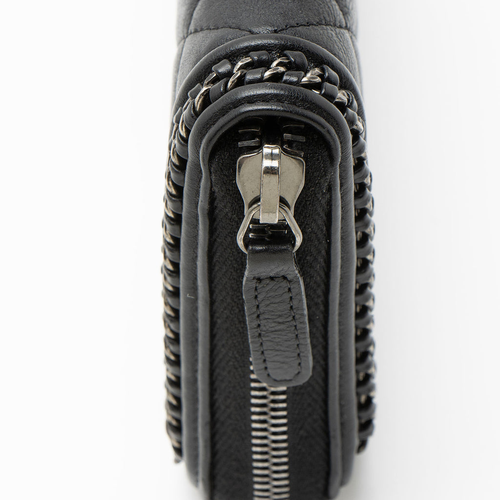 Chanel Aged Calfskin Chain Around Boy Zip Around Wallet