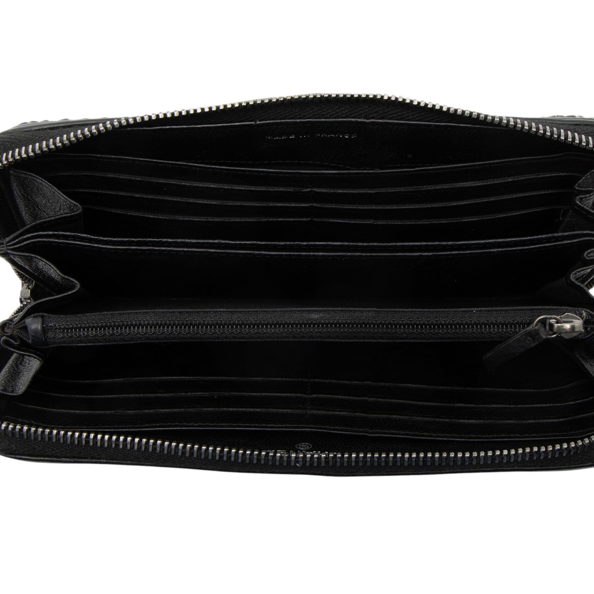 Chanel Aged Calfskin Chain Around Boy Zip Around Wallet