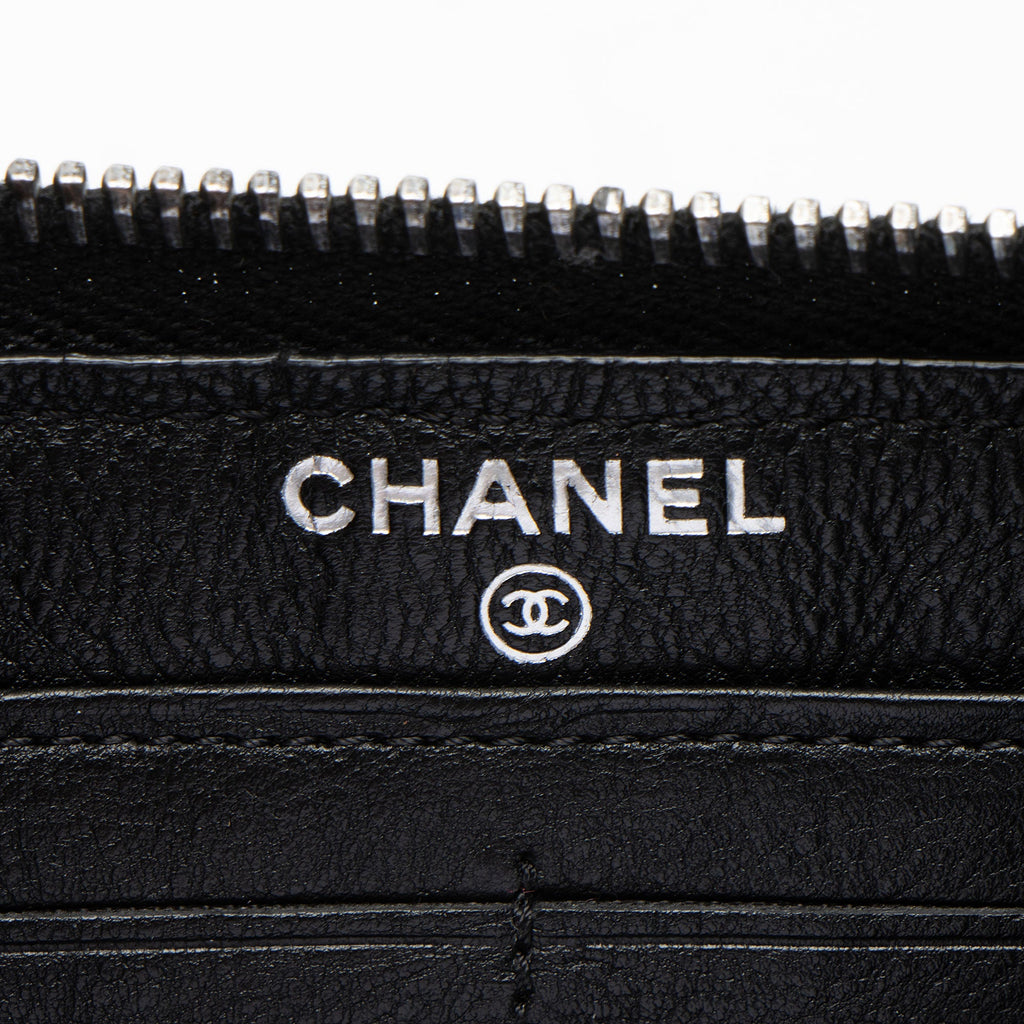 Chanel Aged Calfskin Chain Around Boy Zip Around Wallet