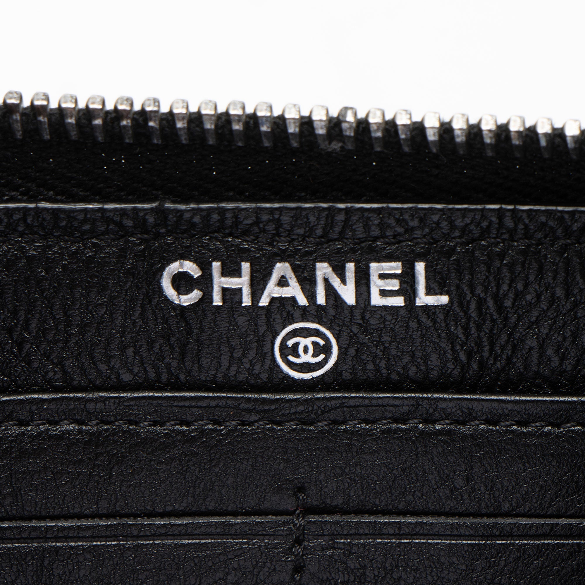 Chanel Aged Calfskin Chain Around Boy Zip Around Wallet