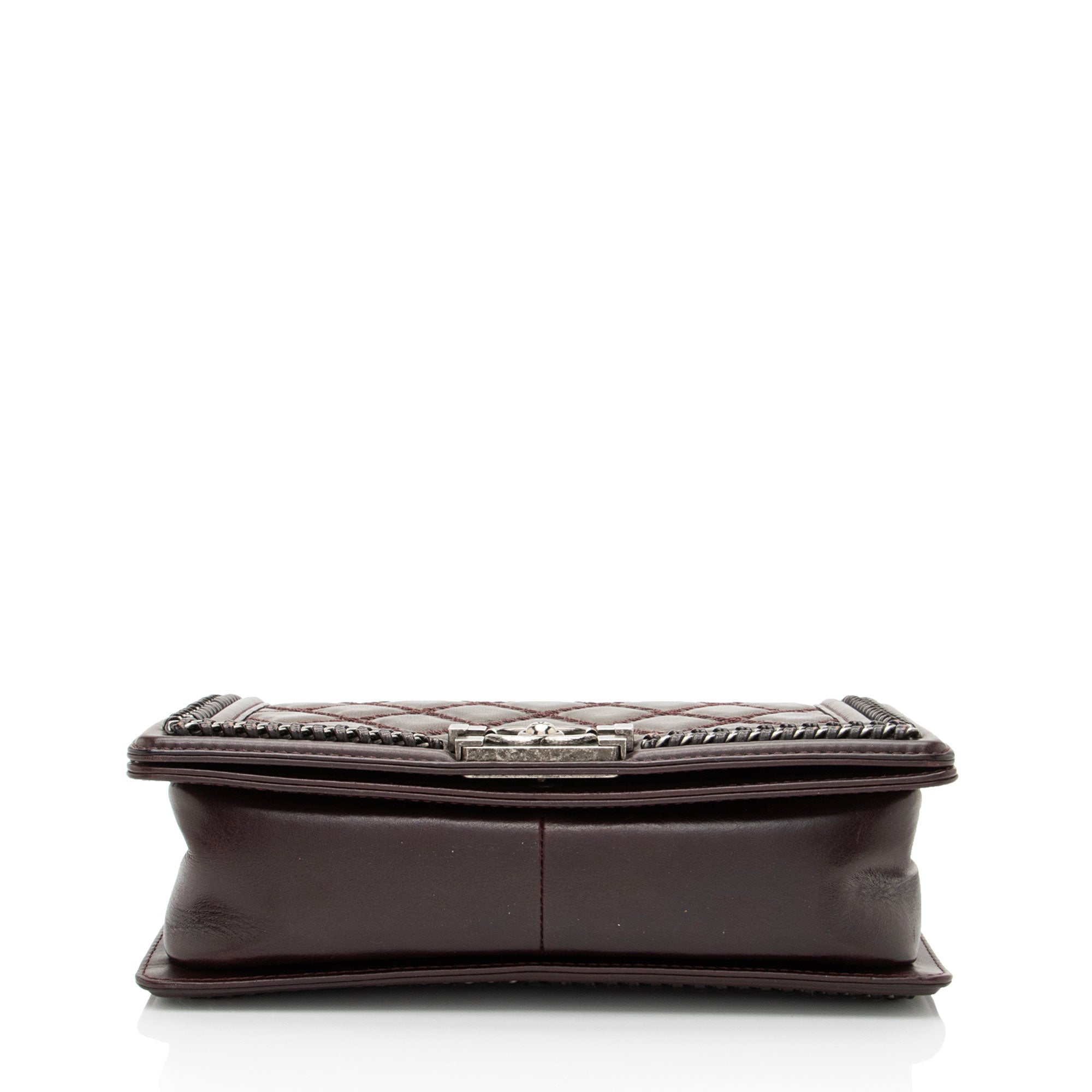 Chanel Aged Calfskin Chain Medium Top Handle Boy Bag