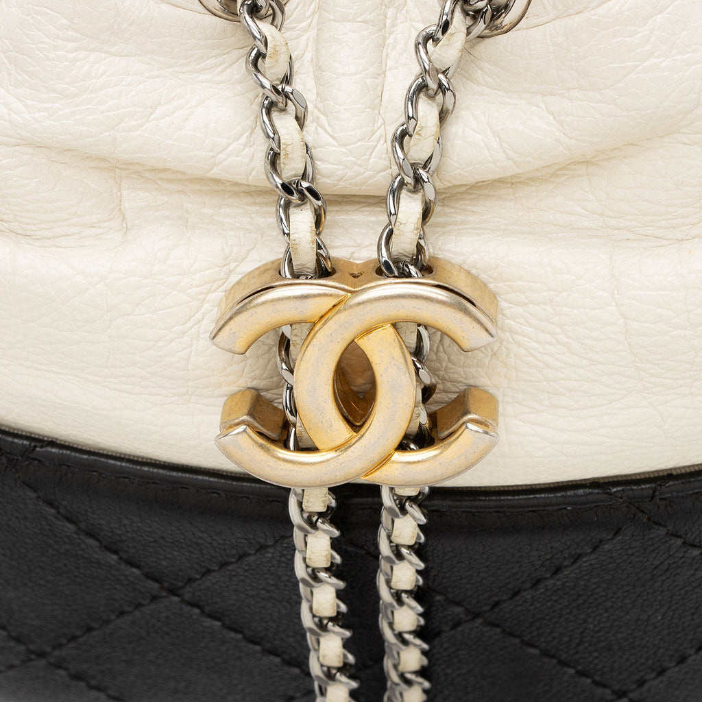 Chanel Aged Calfskin Gabrielle Small Chain Bucket Bag