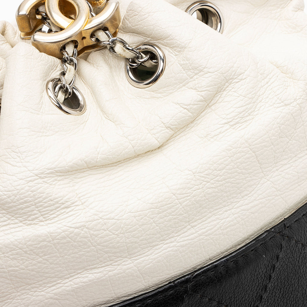 Chanel Aged Calfskin Gabrielle Small Chain Bucket Bag