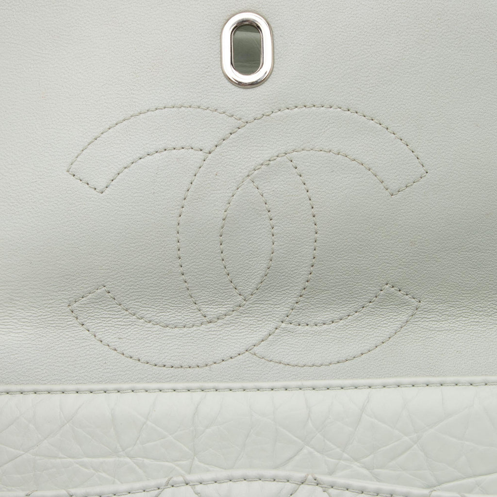 Chanel Aged Calfskin Long Medium Double Flap Bag (SHF-23512)