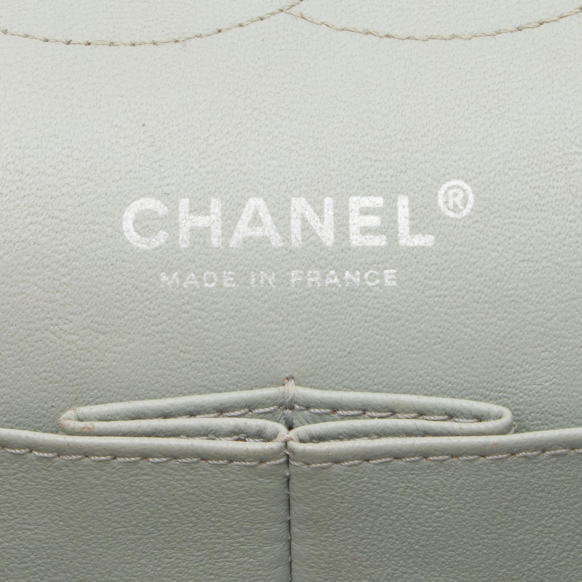 Chanel Aged Calfskin Long Medium Double Flap Bag (SHF-23512)