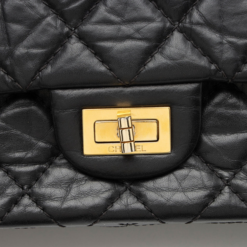 Chanel Aged Calfskin Reissue 225 Double Flap Bag