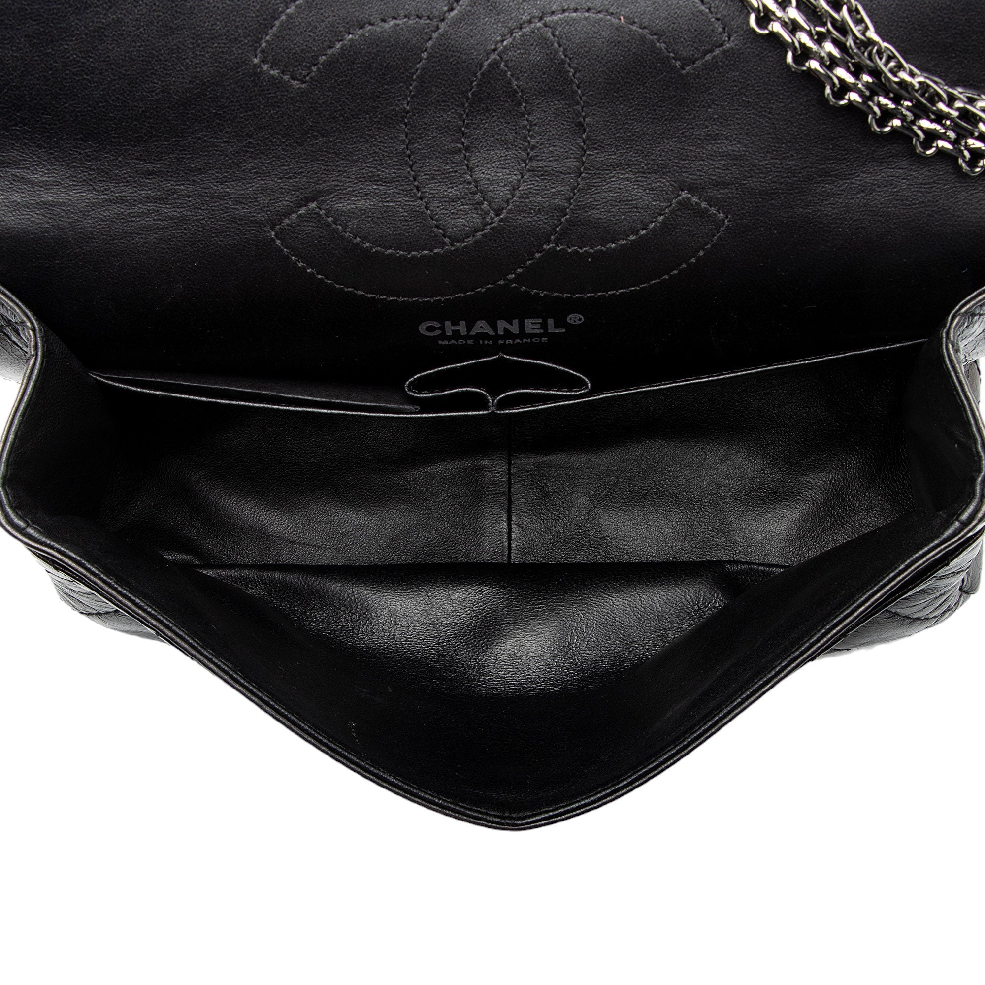 Chanel Aged Calfskin Reissue 225 Double Flap Shoulder Bag (SHF-wB1PQ1)