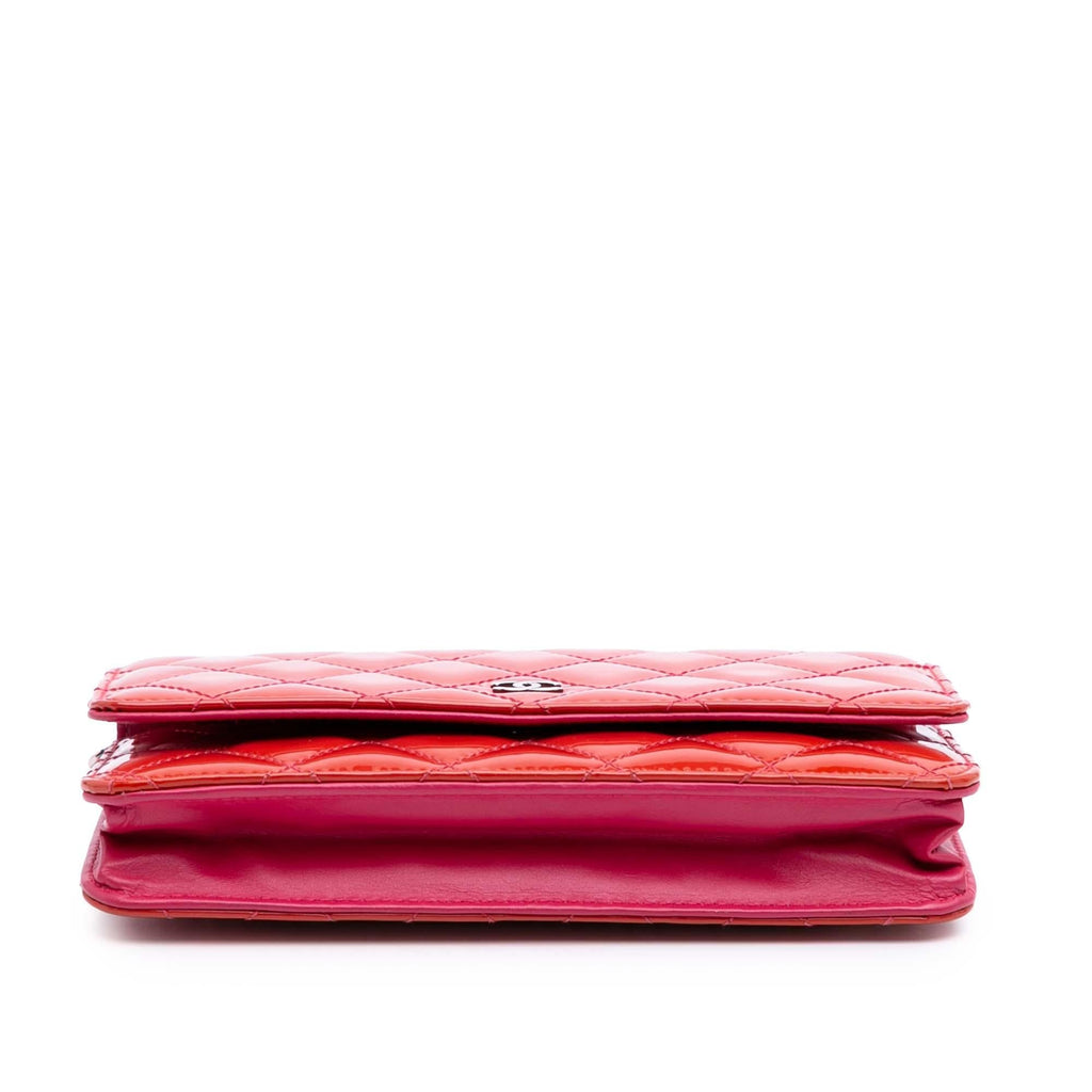 Chanel Bicolor Classic Patent Wallet On Chain