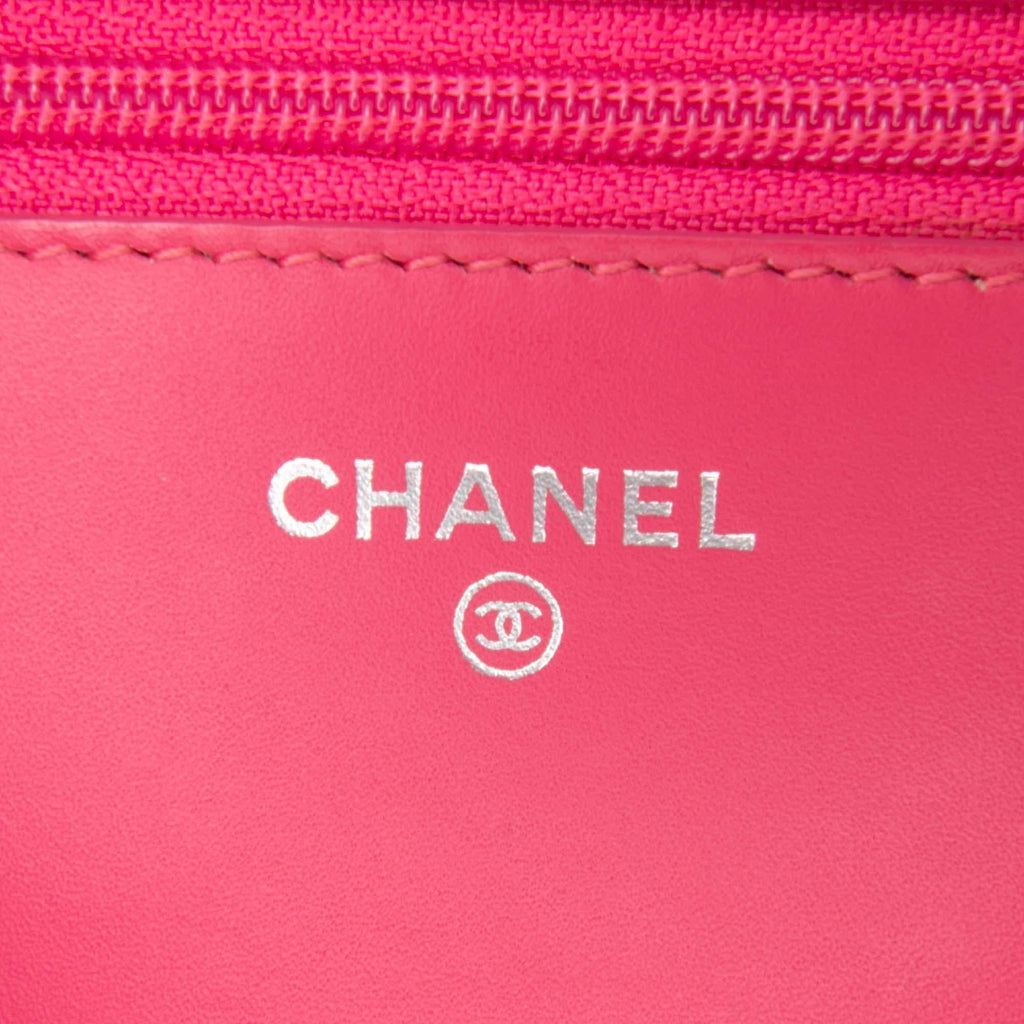 Chanel Bicolor Classic Patent Wallet On Chain