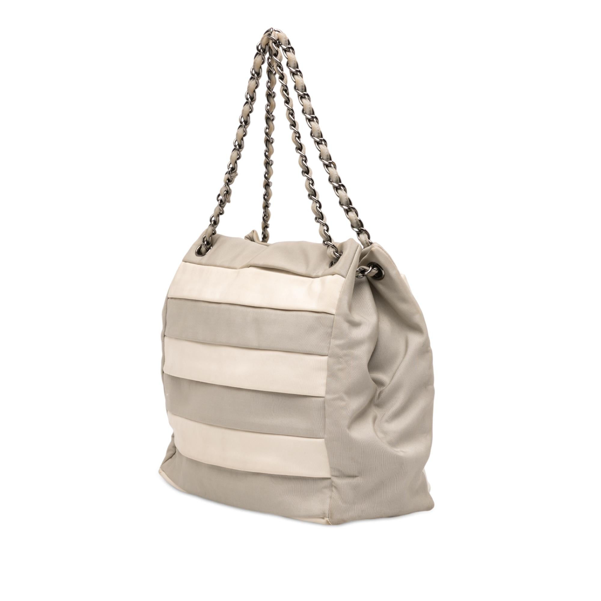 Chanel Bicolor Nylon Grosgrain Reissue 2.55 Shopping Tote