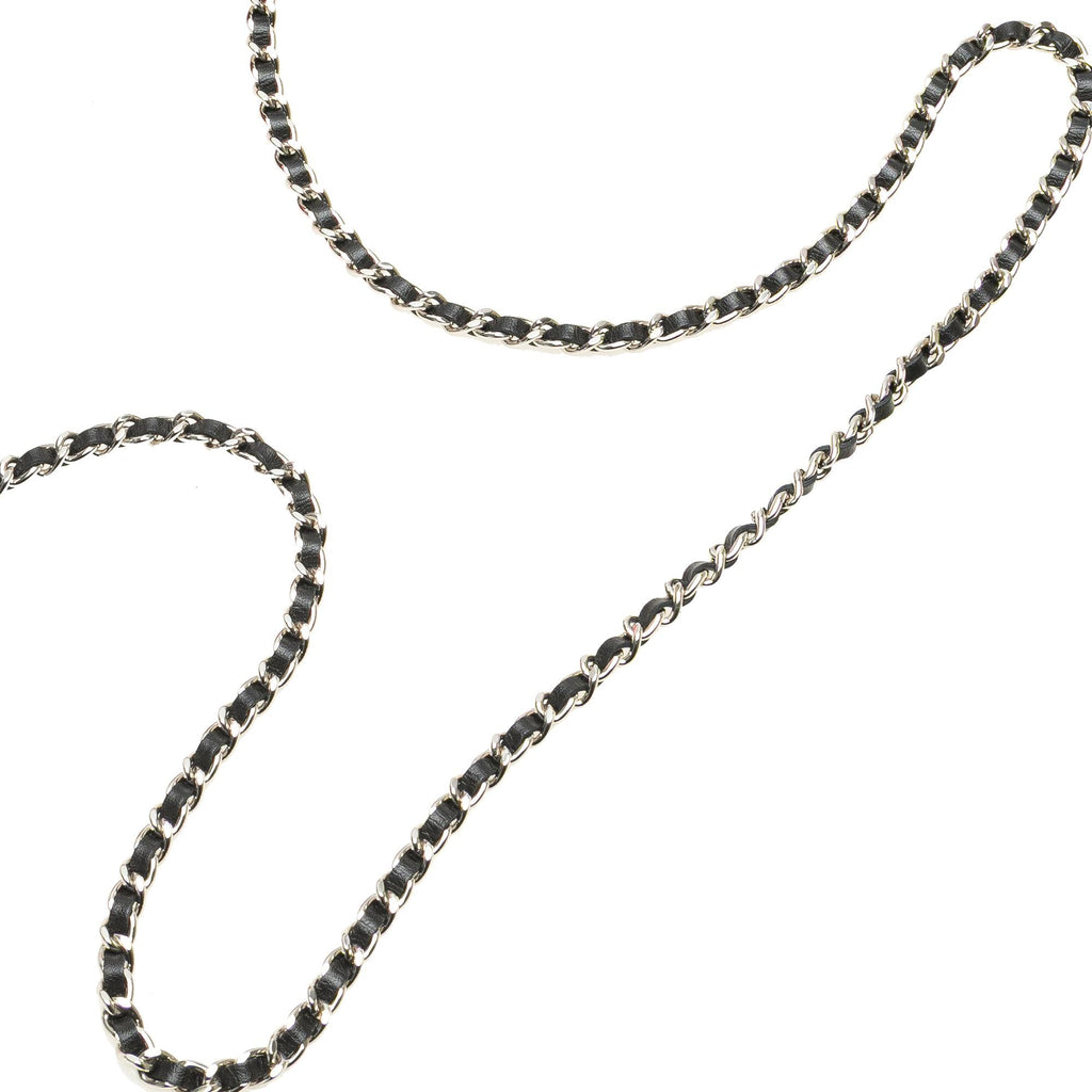 Chanel Bicolor Patent Double Zip Wallet on Chain