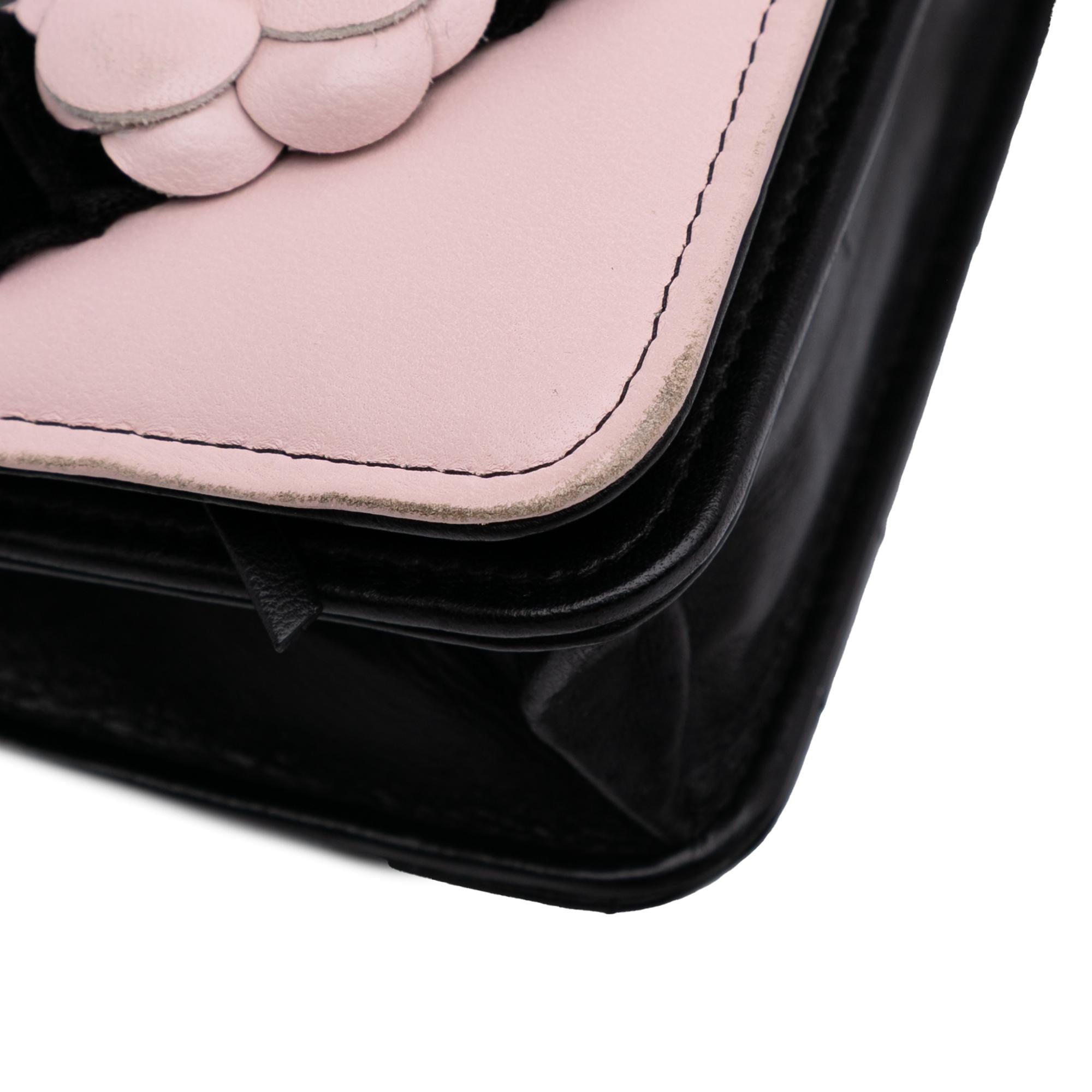 Chanel Bicolor Quilted Lambskin Camellia Wallet on Chain
