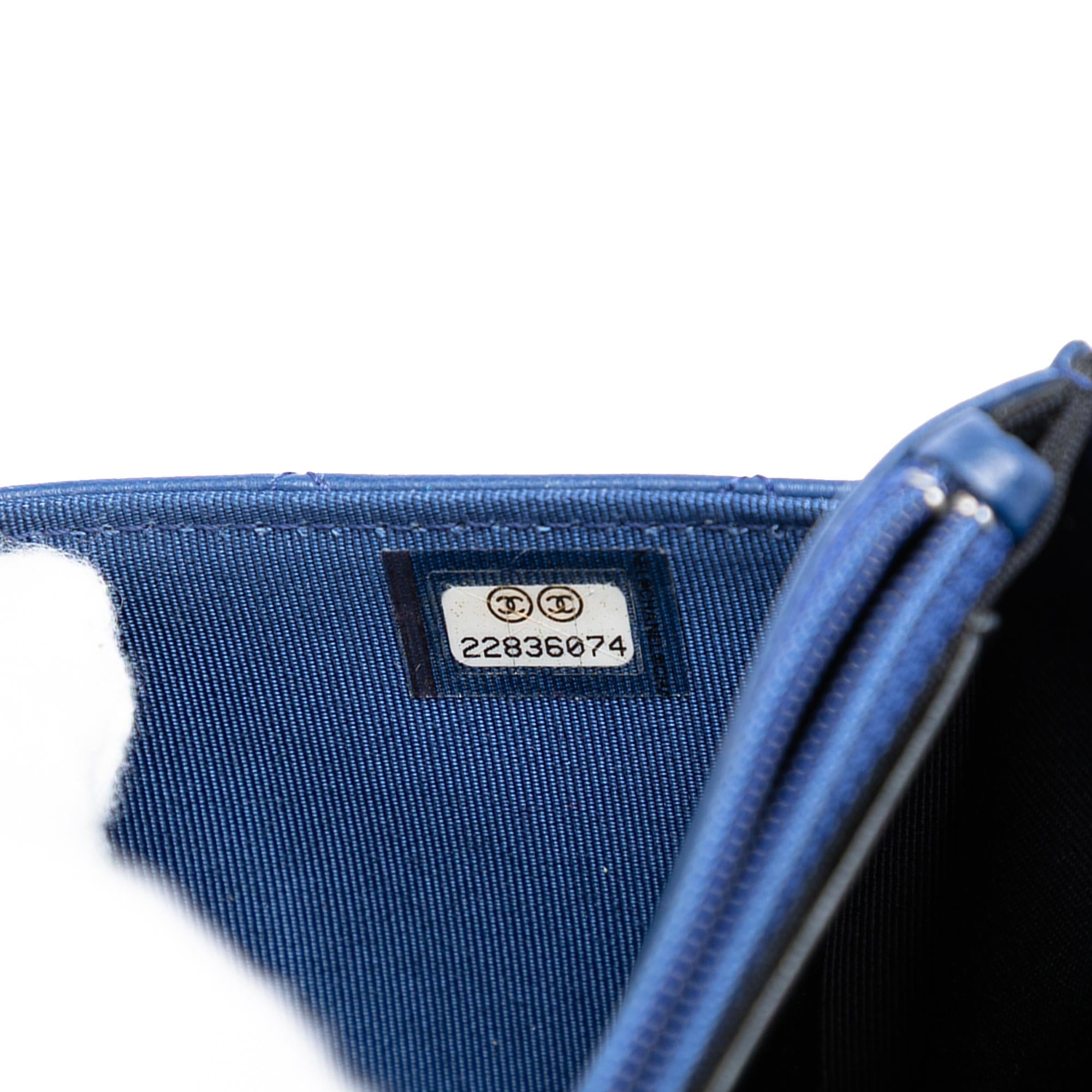 Chanel Bicolor Quilted Lambskin Elegant CC Flap Wallet on Chain