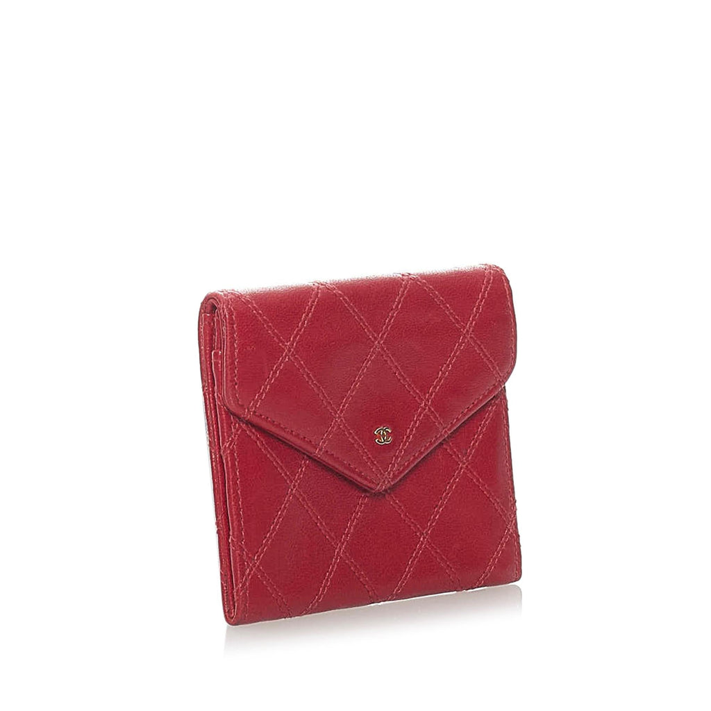 Chanel Bicolore Matelasse Lambskin Coin Pouch (SHG-33401)