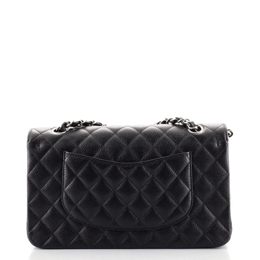 CHANEL Classic Double Flap Bag Quilted Caviar Medium